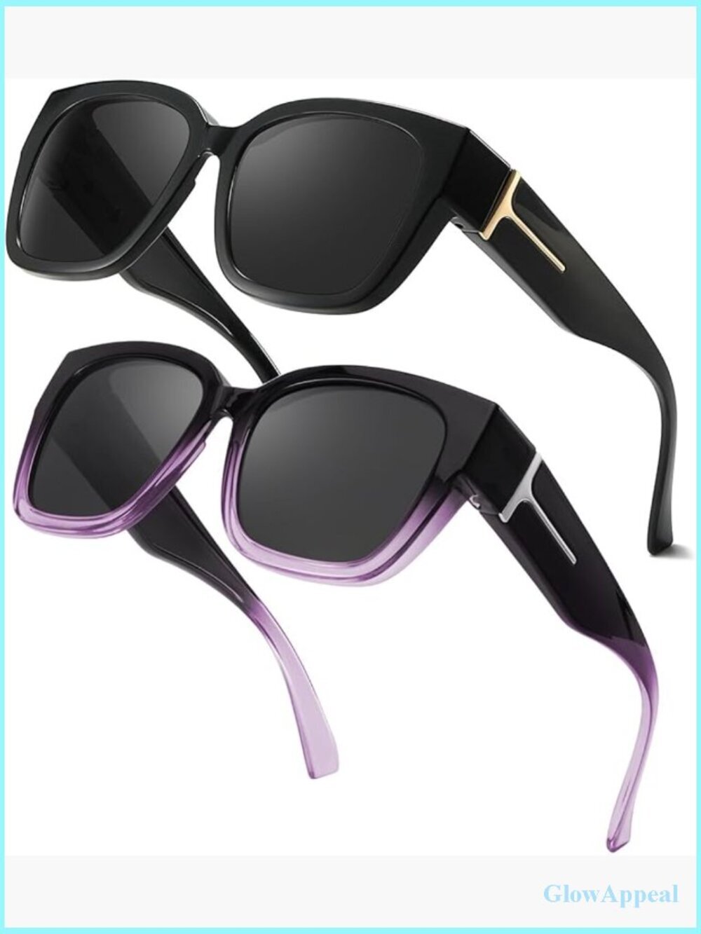 Fit Over Glasses Polarized Sunglasses Oversized Square UV400 Protection Driving